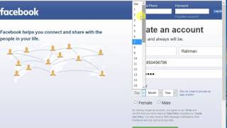 Create a facebook account via (using) mobile number in step by 1. goto
www.facebook.com or www.fb.com. 2. fill the form. 3. after clicking on
sign up bu...