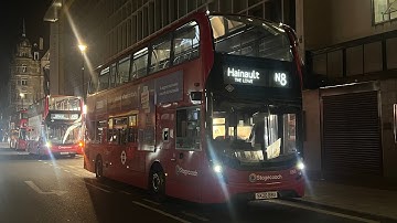 Full Sunrise Journey on London’s Night Bus Route N8 | Oxford Circus to Hainault The Lowe 🌅☀️