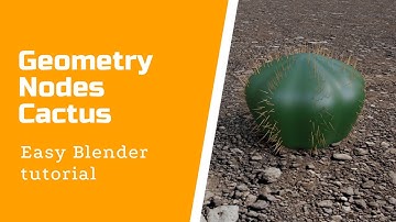 Blender 2.93 GEOMETRY NODES - Cactus