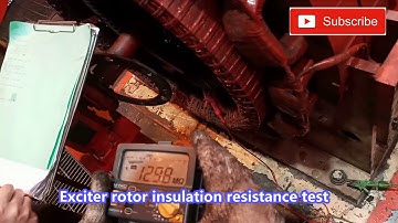 Generator testing, exciter and rotor Electrical Channel