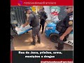Veja vídeo- Rua da Jaca, prisões, arma, munições e drogas 