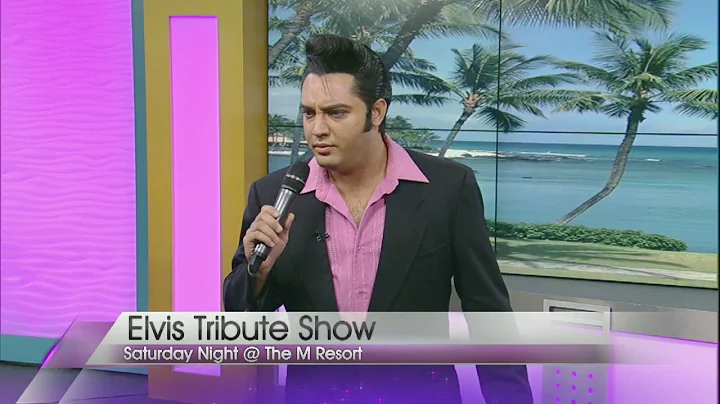 Elvis tribute artist Justin Shandor performs on VVL