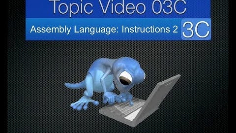Topic03C - Assembly Language Instructions 2