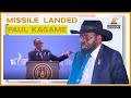 Listen to rwandan president paul kagame missile successfully landed in south sudan