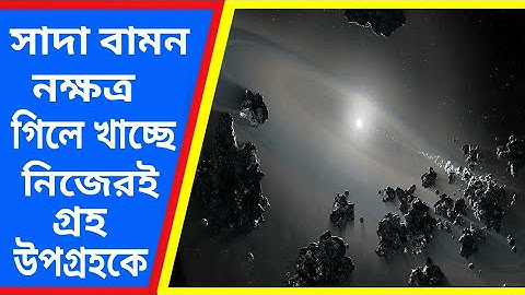 মহাজাগতিক নরখাদক। Dead Star Ripping Up An Entire Planetary System.