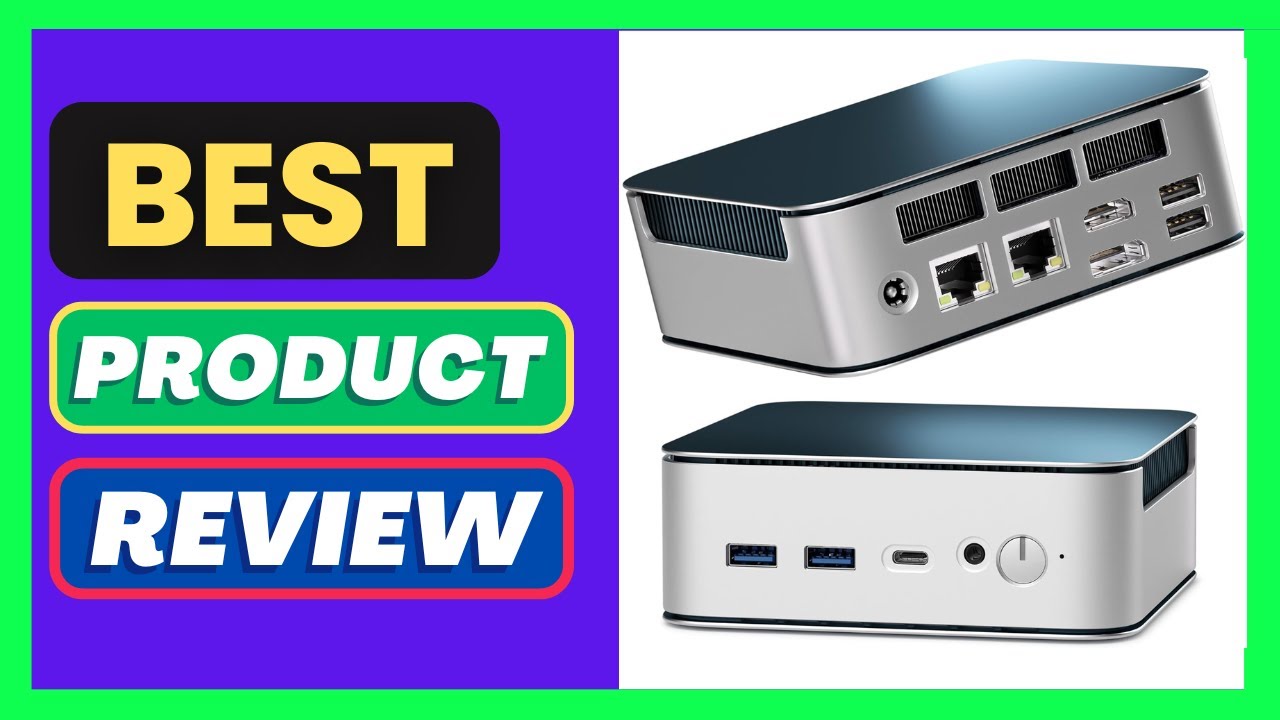 Getorli Mini PC, Dual LAN AMD R5 7430U(Max 4.3GHz), Mini Computers