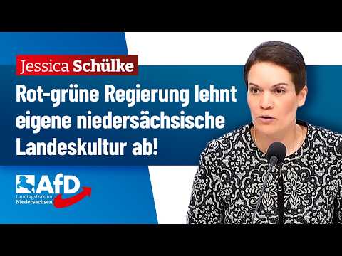 The red-green government rejects a distinct Lower Saxon regional culture! – Jessica Schülke (AfD)