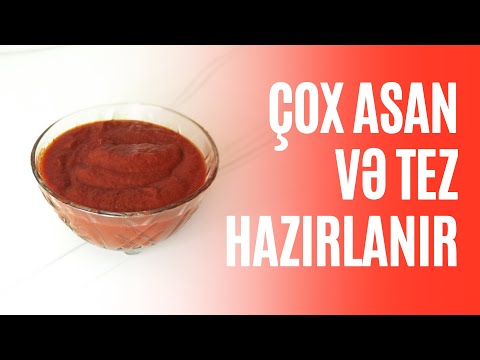 Evdə Barbekü Sousu Hazırlanması - BBQ Sousu Resepti