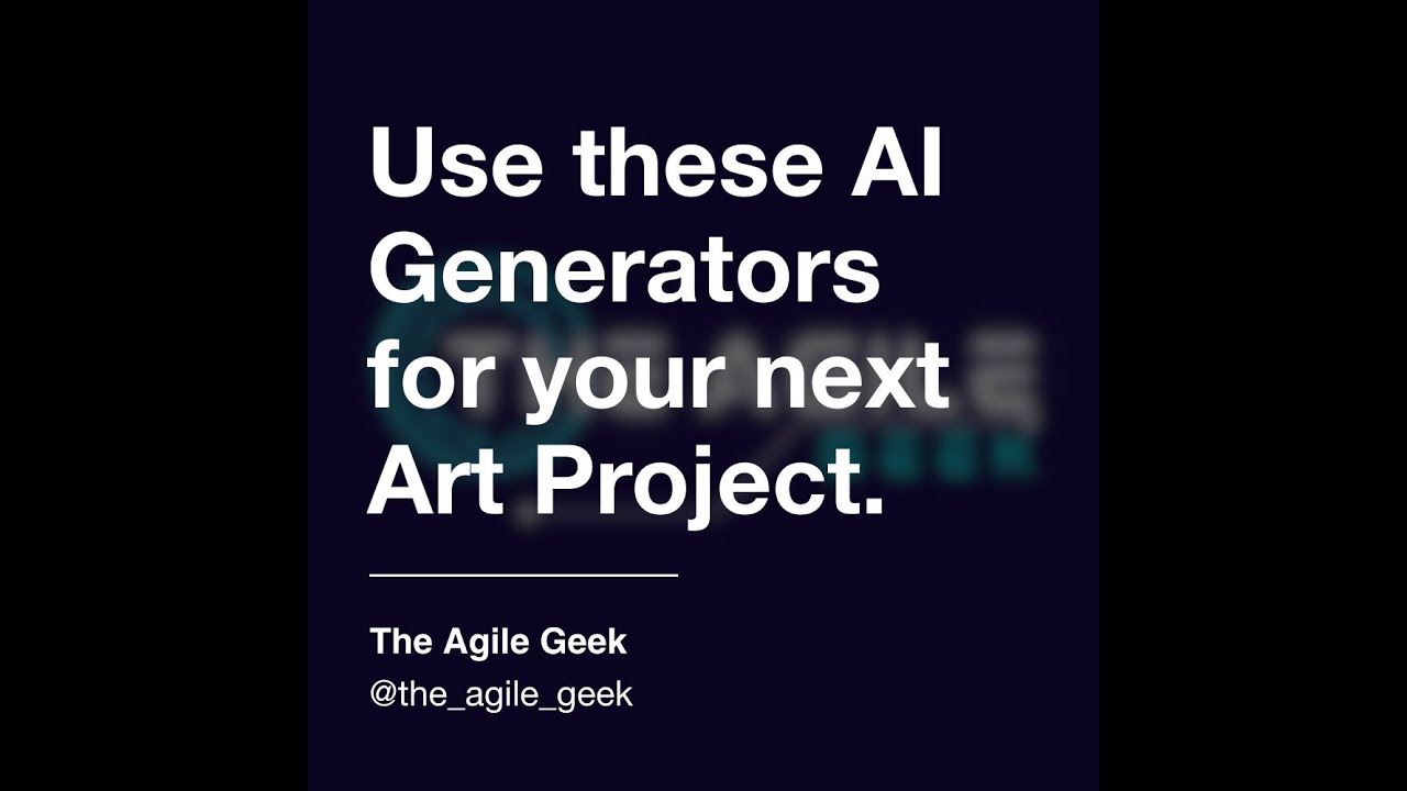 Use these AI Generators for your next Art Project - YouTube