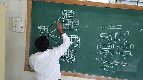 Decomposition Techniques in Parallel Algorithms