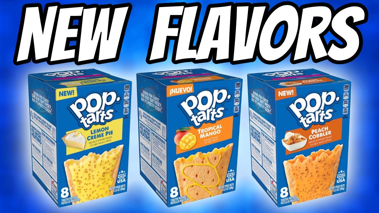 New Pop Tarts Peach Cobbler, Lemon Cream Pie and Tropical Mango YouTube