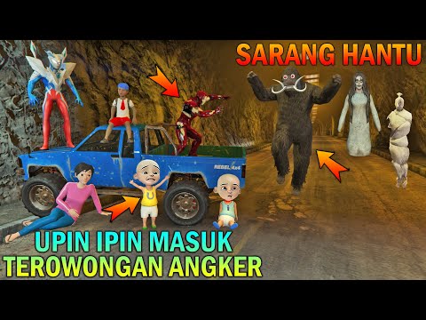 UPIN IPIN MASUK TEROWONGAN ANGKER, BERTEMU SARANG HANTU - GTA 5 BOCIL SULTAN