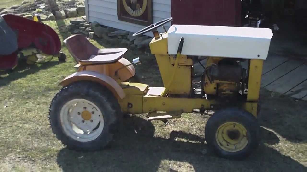 First Start Of The Old Cub Cadet Original Tractor Youtube