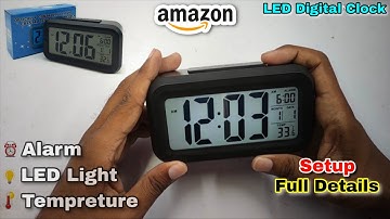 How to Setup Digital LCD Alarm Clock | Table Clock for Students Optically Controlled Liquid Crystal