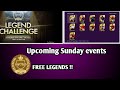 Free Legends || Legends Challenge Coming This sunday in pes 2020