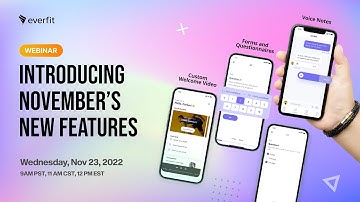 Webinar | Everfit’s New Features - November