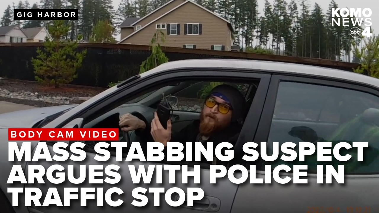 BODY CAM VIDEO: Mass stabbing suspect seen arguing with police during 2022 traffic stop