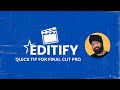 QUICK TIP FCPX | Converting Secondary Timeline to Primary Timeline