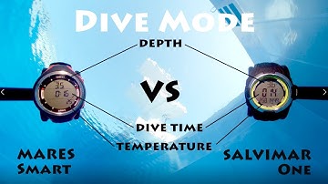 Preview 90s: Dive Mode Mares Smart vs Salvimar One - Freediving computer