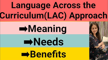 Language Across the Curriculum Meaning, Needs and Benefits / B.Ed / Ctet / Important Question