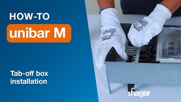 unibar m How-to videos. Part 2 – Tap off box installation