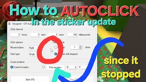 How to AUTOCLICK in the NEW Bee Swarm Simulator STICKER UPDATE!! (PC Only)