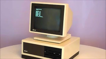 1984 AT&T PC 6300 Personal Computer boot up