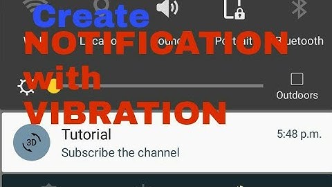 Create Notification with vibration on Sketchware