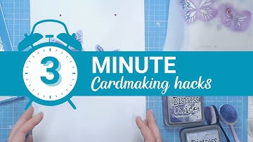 3 Minute Cardmaking Hack - Layering Stencils
