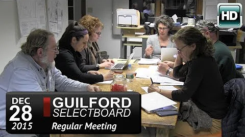 Guilford Selectboard Mtg 12/28/15