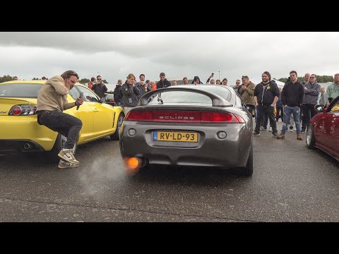 Extreme LOUD Mitsubishi Eclipse Shoot Massive Bangs & flames