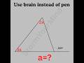 Basic mathematics Triangle problem algebra tricky problem #mathteacher #mathlover #mathfun #algebra