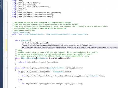 Expose Stored Procedure through Domain Services Class in Silverlight
