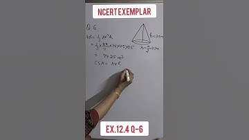 Ncert Exemplar grade X |surface area &volume|ex.12.4|Q6.|solution exemplar in shorts|