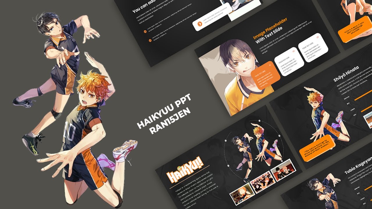 HAIKYUU | FREE PPT TEMPLATE | RAN15JEN