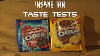 Insane Ian Taste Tests: Hot & Spicy Cinnamon and Chocolate Hazelnut Oreos