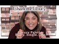 Charlotte tilbury luxury eyeshadow quads  every  single  one  over 30 palettes