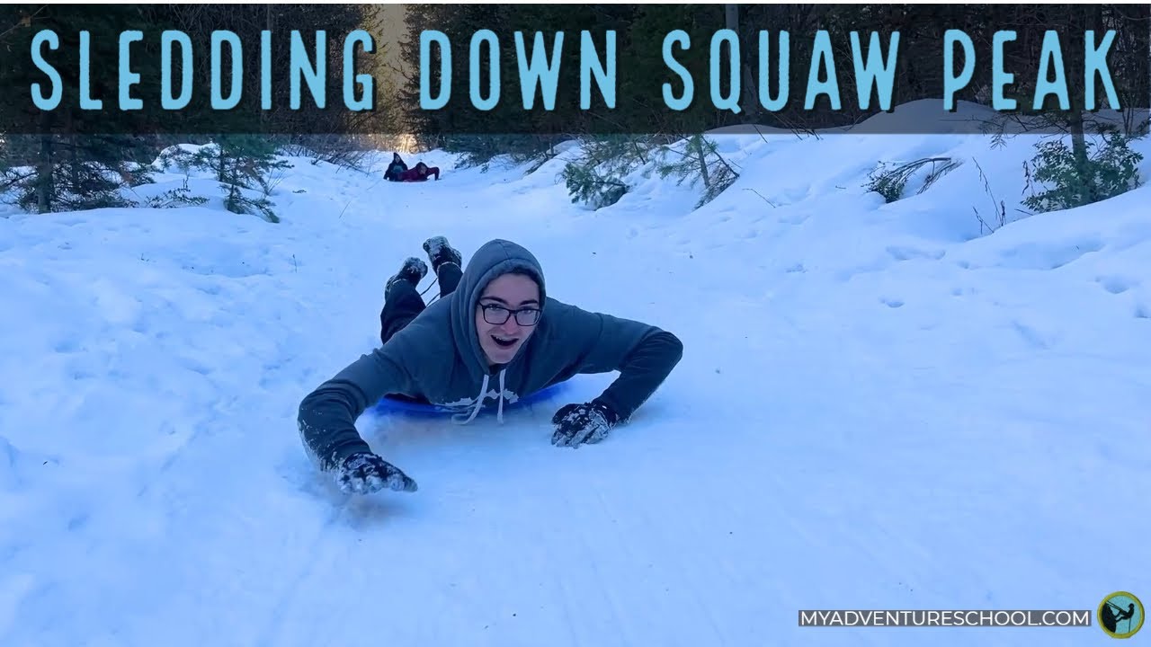 Sledding Down the Squaw Peak and Rock Canyon Trail in Provo, Utah YouTube