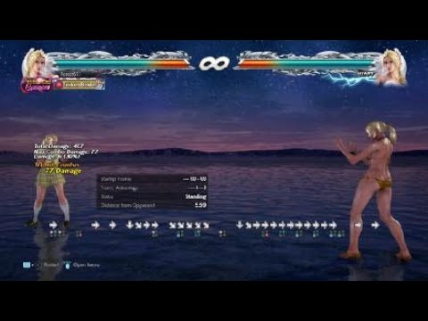 Nina f+2,1,4 Counterhit Confirmable 13f h,m,h String Combo Season 4 Tekken 7