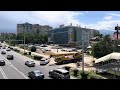 Любимый город Алматы. Движение  на улице Саина. 8 июля  2023. Kazakhstan. Almaty. July 2023