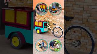 This way, the old bike becomes very useful again ♻️ 100% Trash to Treasure Transformation ✅️ #diy