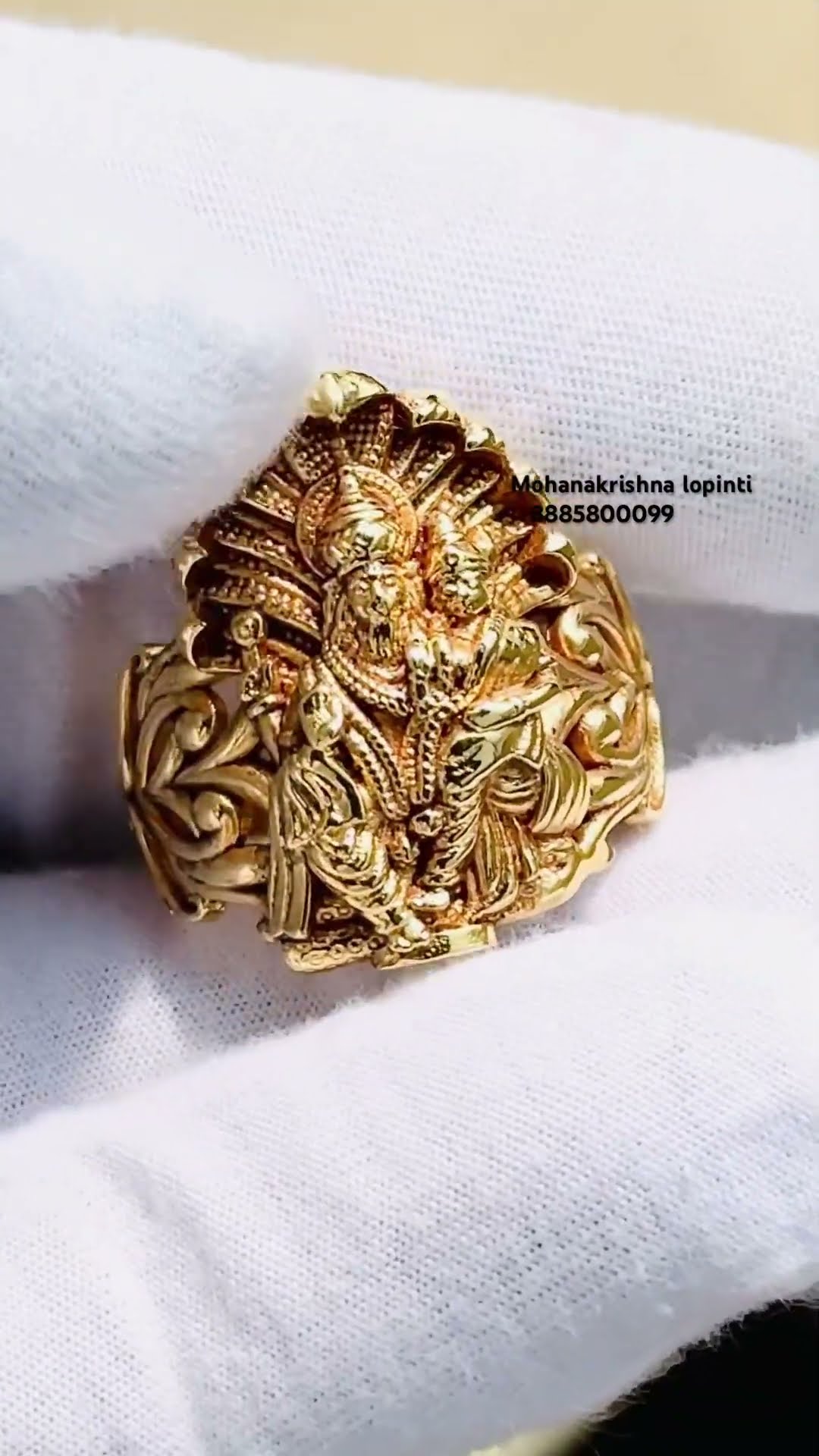 Buy Gold Ring 900 Gm To 1 Grams Only Spj 1079 Online | Sri Pooja Jewellers  - JewelFlix