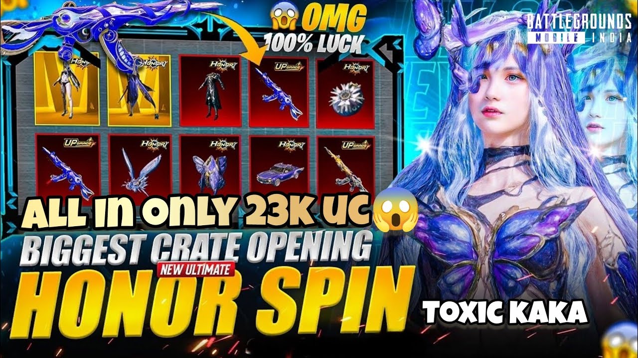 The Hermit's Blessings Set | Honor Set Crate Opening | Luckiest Crate Opening😱 | Bgmi | Toxic Kaka 