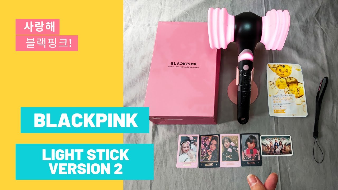 Unboxing] BLACKPINK - Light Stick Ver. 2 (Weverse POB) + Tutorial + Compare  Ver. 1 Bl-ping-bong 