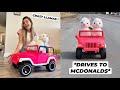 BUYING MY CRAZY LLAMA A JEEP !! MY LLAMAS DRIVE TO MCDONALDS !!