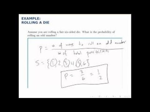 Probability Example: Rolling a Die and Getting an Odd Number