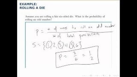 Probability Example: Rolling a Die and Getting an Odd Number