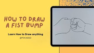 How to Draw a Fist Bump Easy