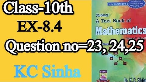 Class-10th, trigonometry, Ex-8.4, Q- 23 , 24, 25 , Dr KC Sinha students friends maths