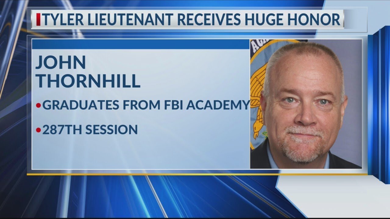 Tyler PD Lieutenant graduates from FBI National Academy - YouTube